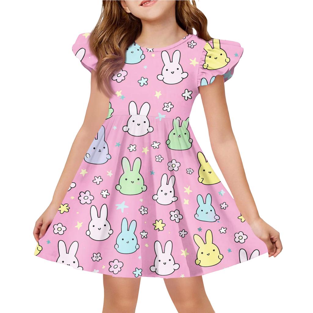 Children's Fashion Casual Flying Sleeve Dress