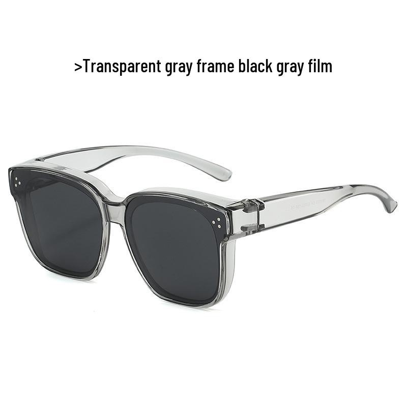 TR1055 Polarized UV Protection Over-Glasses for Myopia, Large Frame Sunglasses for Men & Women