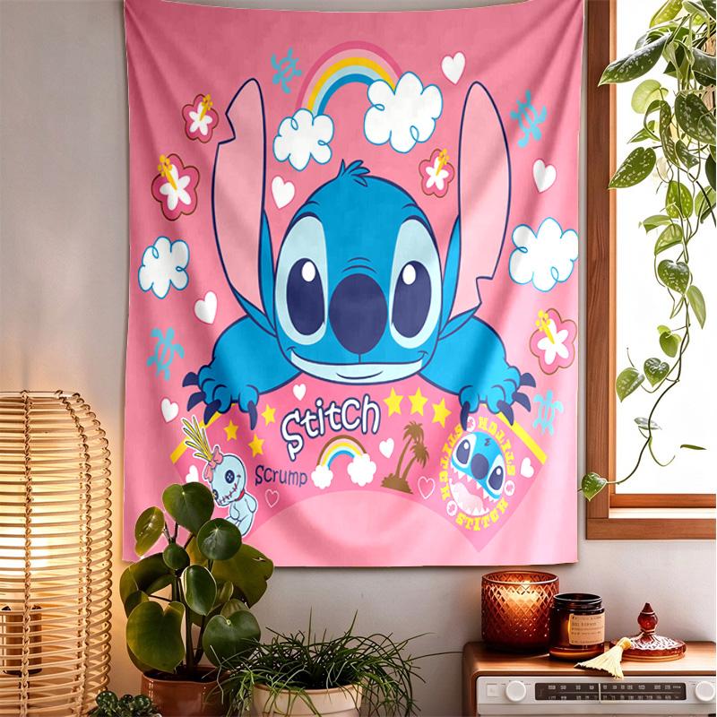 Stitch Art Pattern Tapestry Wall Hanging Boho Aesthetic Wall Blanket For Bedroom Living Room Dorm Home Wall Decor 1012122