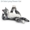 Lifelike Realistic Pet Figurines PVC Cat Action Figures Cute Simulation Pet  Car Decoration
