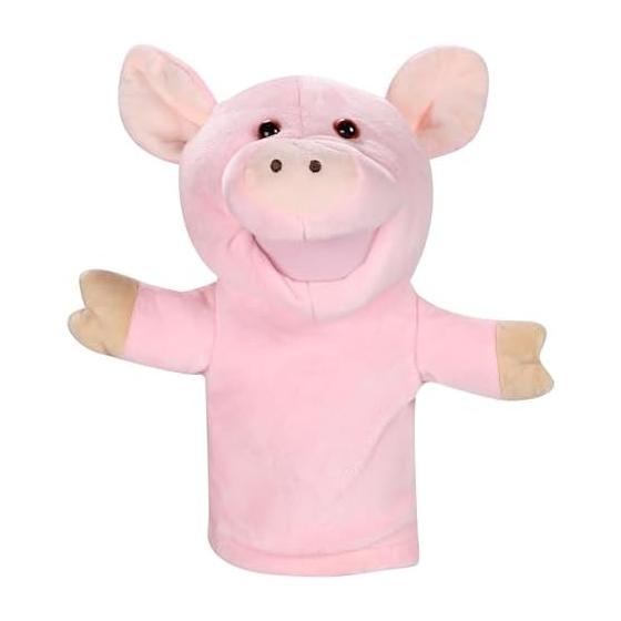 ColorfylCoco Puppet Puppet (Pig) Moving Mouth Hand Puppet Animal Animal Puppet Show Ventriloquism Glove Puppet