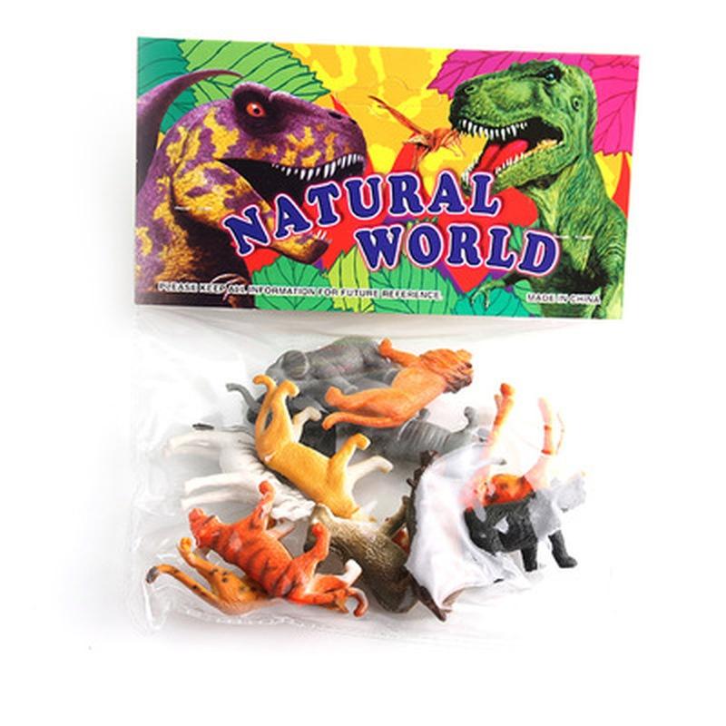 12 Models of Animal Toys, Trumpet Simulation, Static Animal World Wildlife Suit Toys for Children