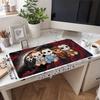 1Pc Horror Icons Space Gaming Mouse Pad Keyboard Desk Mat Non-slip Rubber Lock Edge Waterproof Computer Mousepad for Office Home Decor Y1336