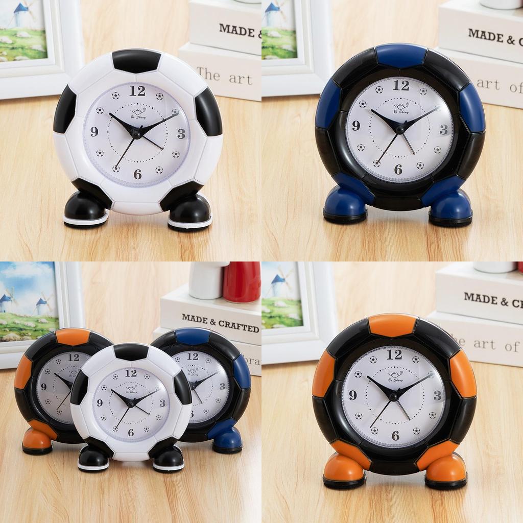 Soccer Ball Alarm Clock With Silent Scan Movement For Kids Bedroom Decor