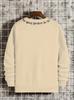 The New Men's Round-neck Hoodie for Spring and Autumn Features a Casual and Comfortable 3D Letter Print On the Street
