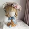 Lolita Headdress Elegant Tea Party Straw Hat Sweet Flower for Sun Hats for Women