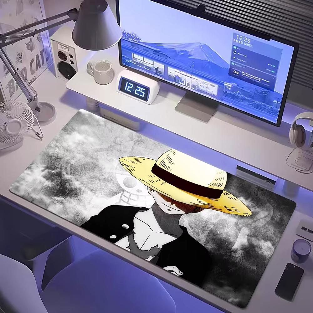 Anime Pirate Ship Sea Scene Large Desk Pad NonSlip AntiDirt Mouse Pad Waterproof Keyboard Mat for Gaming Office