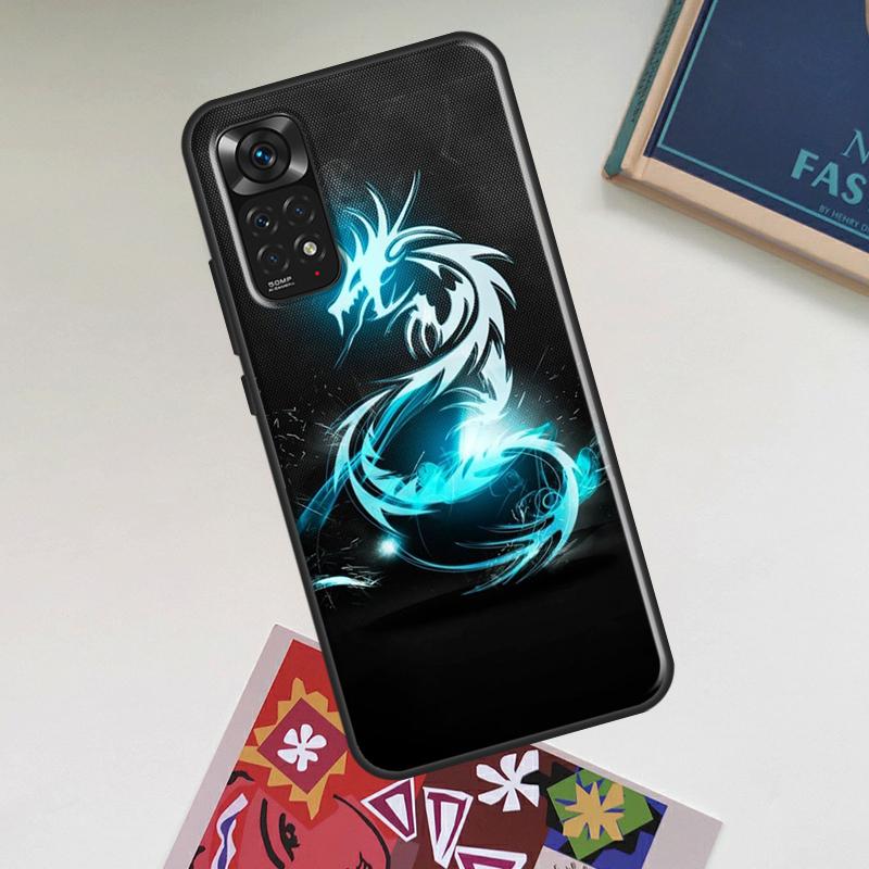 Ancient Japanese Dragon Case For Xiaomi Redmi Note 13 14 Pro 12 11 10 15 Pro Plus Redmi 15C 14C 13C 10C 12C 15 Cover