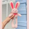 Rabbit Pull Out Plush Toy Keychain With Durable Fabric For Gift Doll Giving