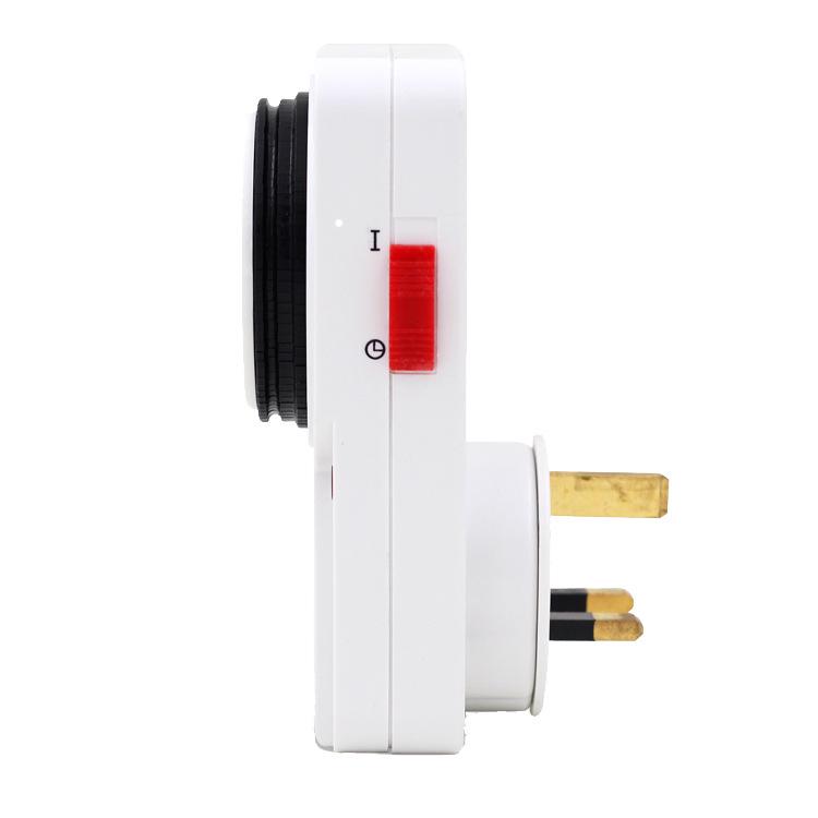UK 13A Mechanical Timer Socket: 24-Hour Automatic Power On/Off Controller