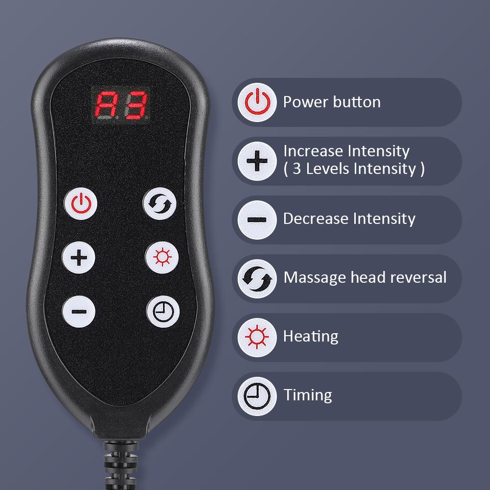 Electric Intelligent Foot Massage Device with Remote Control Household Calf Massager Red Li Kneading Therapy for Foot Relaxation