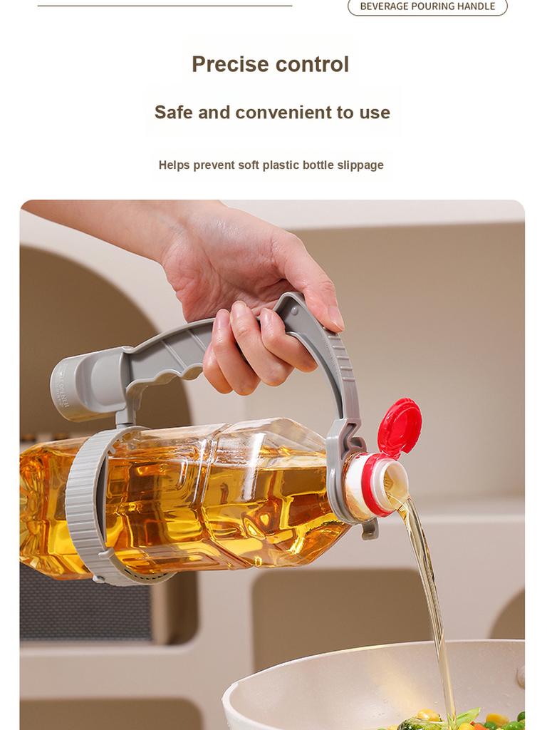 3 pcs Drink Bottle Holder Adjustable Stand with Lid Caddy Shelf Multi-Purpose Oil Pot with Lemon Cover