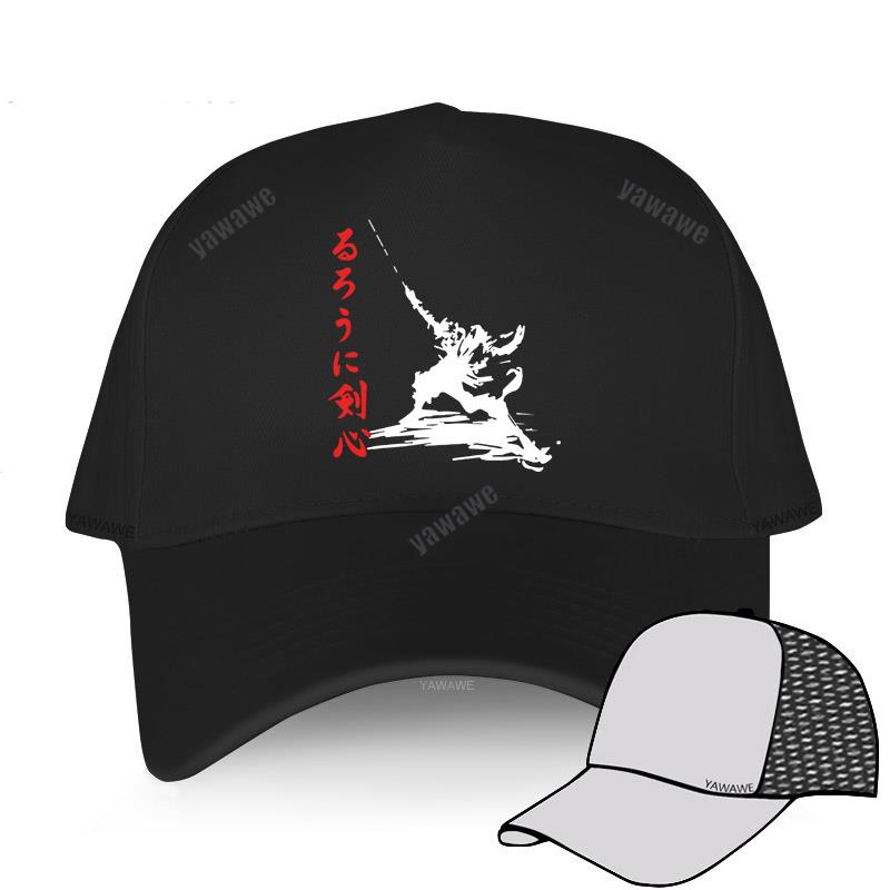 Black Casual Boys Printed Baseball Cap Rurouni Kenshin Samurai X - Anime Man Women Summer Hat Outdoor Snapback Caps Sport Bonnet