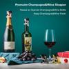 Wine Bottle Stoppers Stainless Steel Press Mode Champagne Stopper Bar Tools Simple Sealing Bottle Cap Keep Wine Fresh