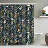 Mushroom Forest Shower Curtain Woodland Nature Decor Botanical Mushroomscape Bathroom Curtains Rustic Home Decor Vintage Cottage