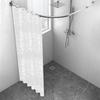 3D Jacquard Flower Peva Shower Curtain Thickened Waterproof Mildew Resistant Bathroom Bath Partition Universal Curtain