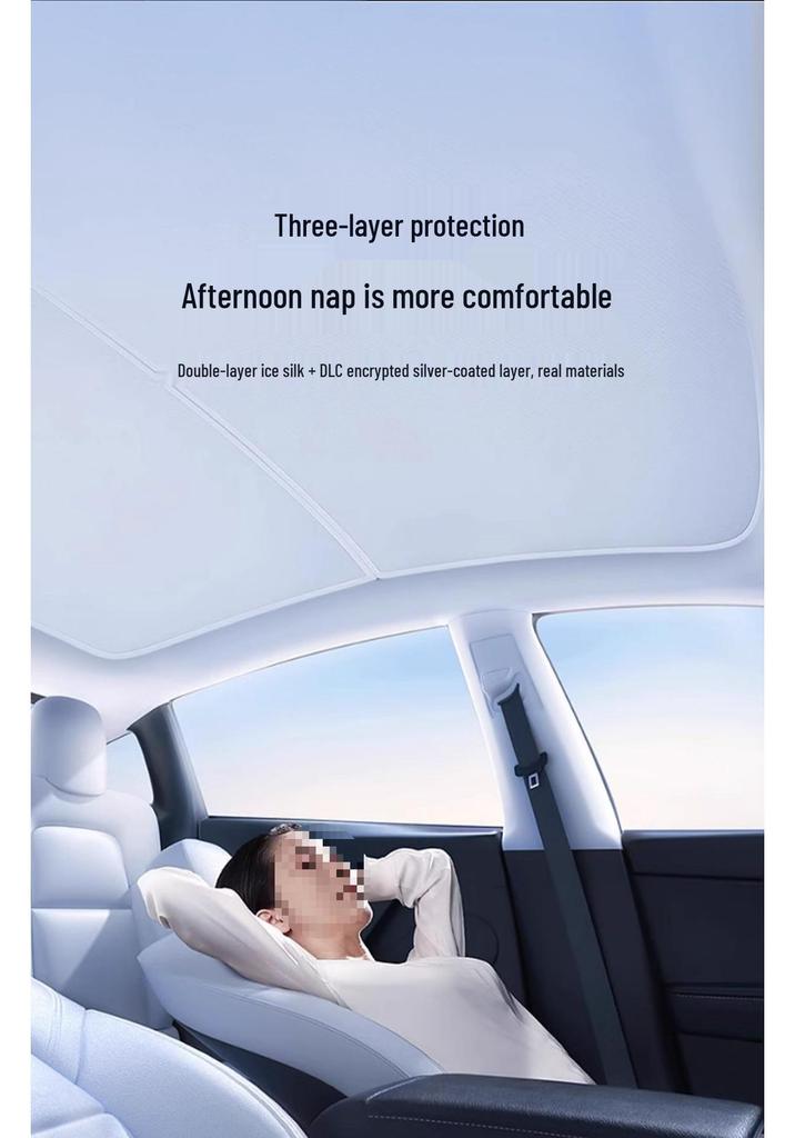 Jihu Alpha T5/S5 Koala Sunroof Sunshade Curtain - Sun Protection & Heat Insulation.