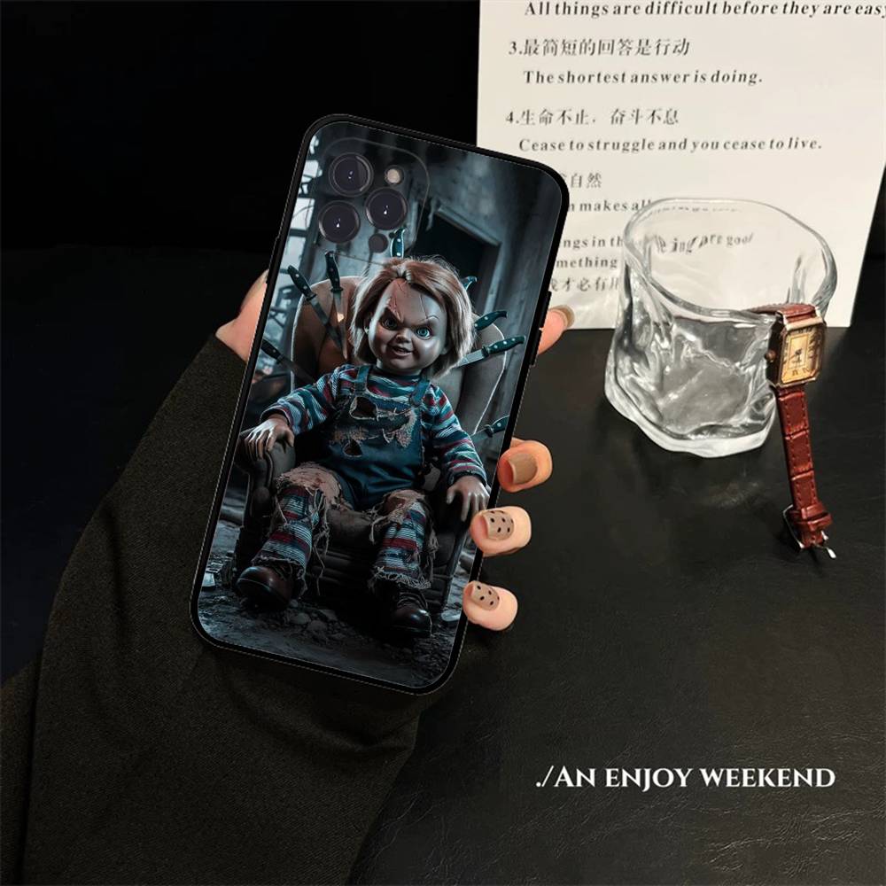 Horror Chucky Doll Phone Case For IPhone 14 Plus 13 Mini 11 16 15 17 Pro Max Protection Shockproof