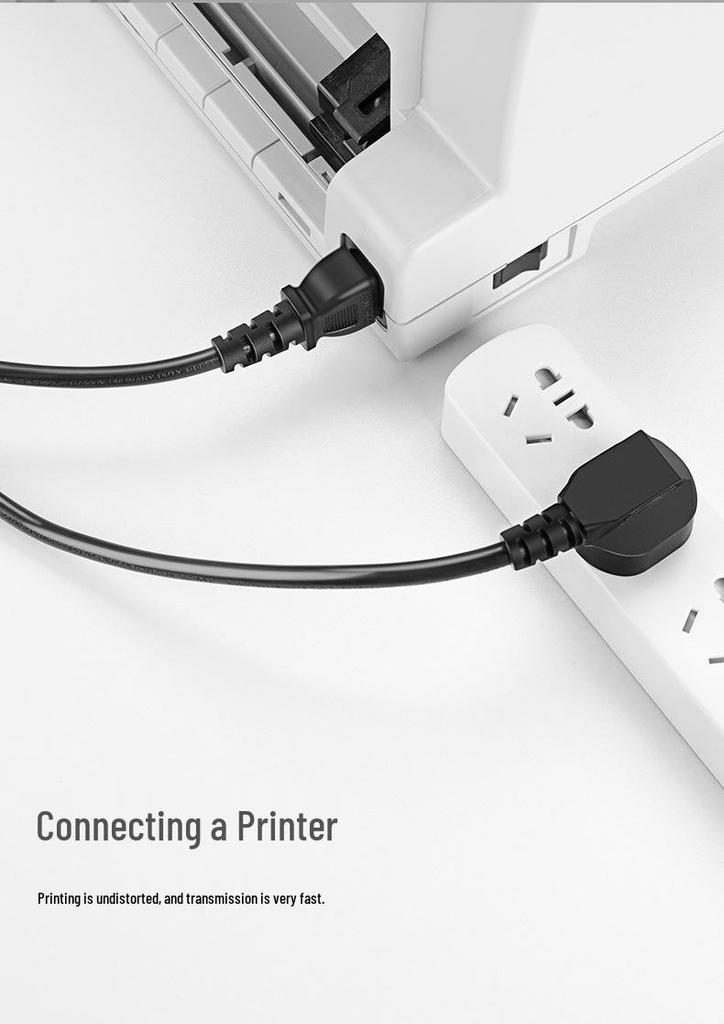 3C Certified National Standard Three-Core Power Cord for Computer, Rice Cooker, Kettle, and Household Appliances.