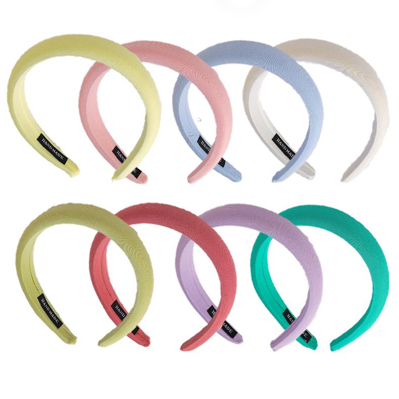Koreanisches Haarband Einfarbige Süße Schwamm-Kopfband Verdickendes und Höher machendes Haarband Mode-Haarband Haar-Accessoires