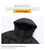 Unisex Mid-Length Thickened Windproof Down Jacket