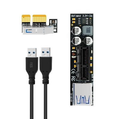 8Gbps Volle Geschwindigkeit PCI-E x1 PCIE3.0 Verlängerungskabel für Mainboard PCIE-Kartensteckplatz Erweiterungskartenleitung
