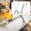 3x Schmelztiegelzange Schmuckguss Zubehör, Professionell Langer Griff Robust Einfach zu Bedienen Metallraffination