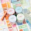 1 Roll PET Glitter Sand Die-Cut Tape Stickers, Note-Style Design for Journal Decoration & DIY