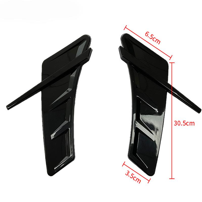 TPU Car Universal Fender Side Body Decoration Air Outlet Vent Trim Modified Sticker Cover Accessories