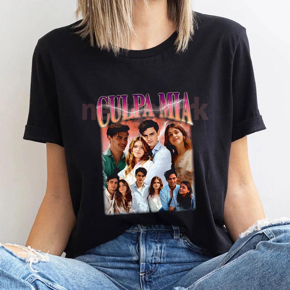 My Fault Movie Culpa Mia Vintage Graphic T Shirts Gabriel Guevara Women Unisex Shirt Noah Nick Film RoUnisextic Movie Cotton Tee