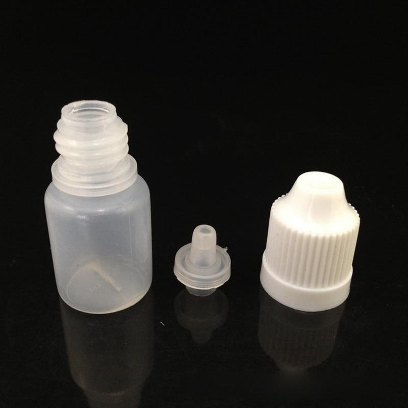 10Pcs 5ml Empty Plastic Squeezable Dropper Bottles Eye Liquid Dropper