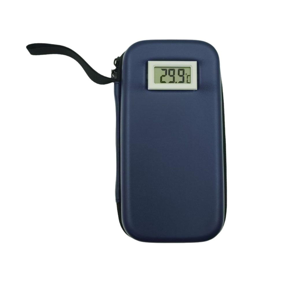With Thermometer Display Insulin Cooler Travel Case Waterproof Thermal Insulated Refrigerated Medicine Organizer Bag