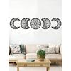 Crescent Moon Wall Art Set Rustproof Islamic Metal Wall Hangings
