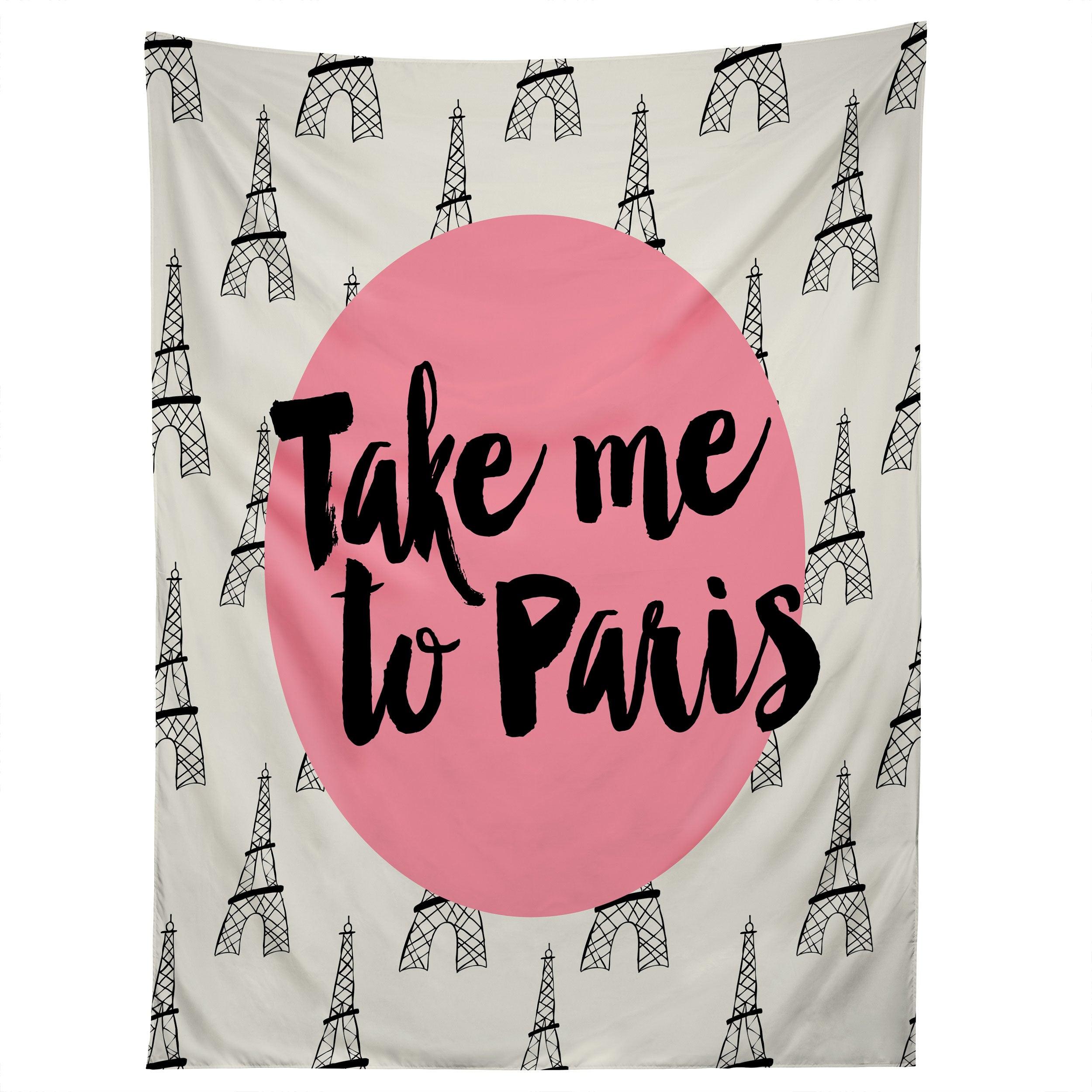 TAKE ME TO PARIS tapestry 75x100