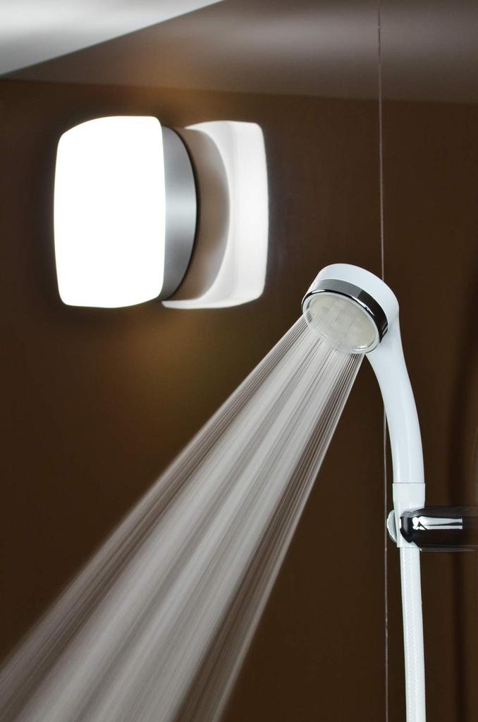 KAKUDAI Water Purification Stop Shower Head Relarge White 357-905-W