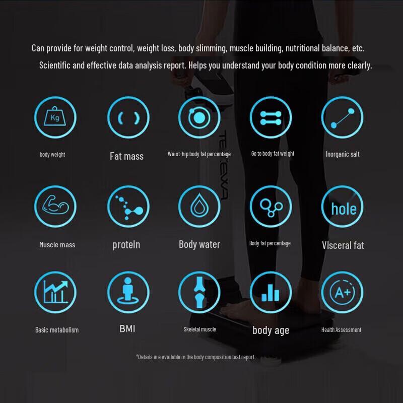 Tezeva Foldable Smart Body Composition Scale T6200