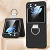 For Samsung Z Flip 5 4 Fashion Folding Ring Silk Lanyard Phone Case For Samsung Galaxy Z Flip 3 4 5 Shockproof Protective Cover