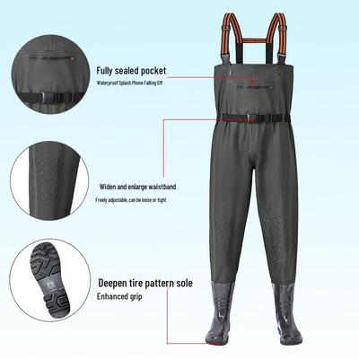Tuta da pesca wader impermeabile da uomo