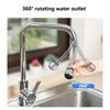 HOMZY 360° Rotating Kitchen Faucet Pressurized Anti-Splash Extended Filter Foam Universal Faucet Head Sprayer for Kitchen