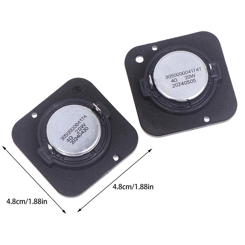 2 Stück 2 Zoll Audio-Lautsprecher 4 Ohm 20W 48mm Hochtöner Hifi Musiklautsprecher Seidenmembran-Hochtöner DIY Heimkino-Lautsprecher