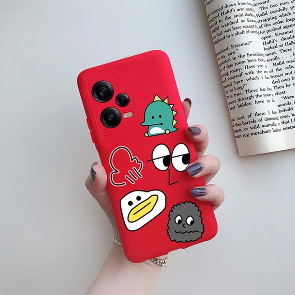 For Redmi Note 12 Pro Plus Case Cover TPU Silicone Shell for Xiaomi Redmi Note12 Pro 5G Phone Case Note 12Pro Plus Cartoon Funda