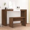 Toilet Stool - VIDAXL - Brown Oak - 70x35x45 Cm - Contemporary Design - Engineered Wood