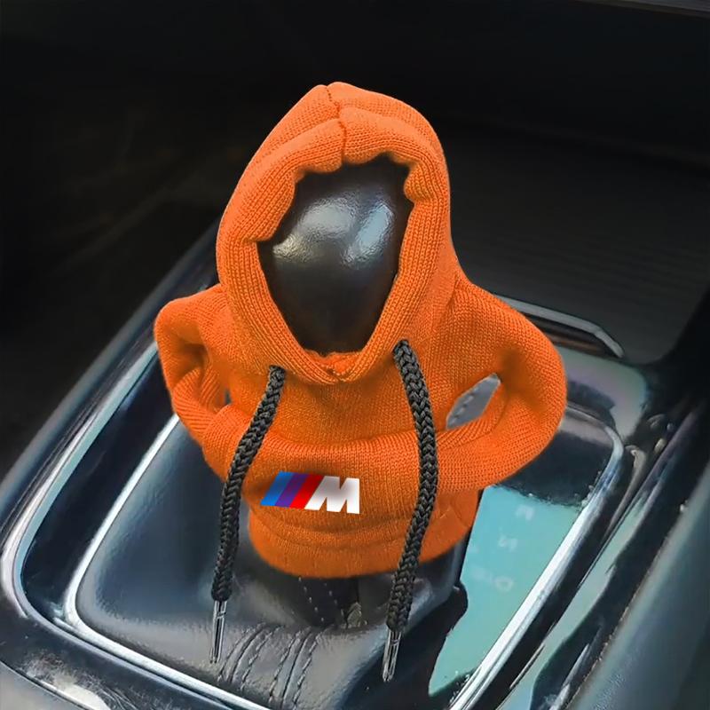 1Pcs Car Gear Lever Hood Small Sweater Decoration Gear Lever Hoodie Car Styling For BMW M E34 E36 E60 E90 E46 E39 E70 F10 F20 F30 X5 X6 X1 M3 M5 M6