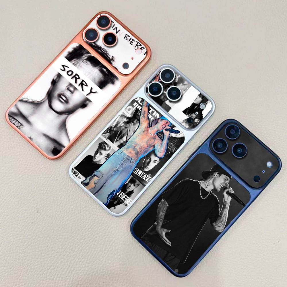 Singer Justin B-Bieber Wrap Sticker For IPhone17 Pro/17pro Max Phone Decal Skin Rear Protector Case Film Full Cover
