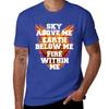 Sky Above Me Earth Below Me Fire Within Me T-Shirt blanks vintage anime shirt hippie clothes Men's cotton t-shirt