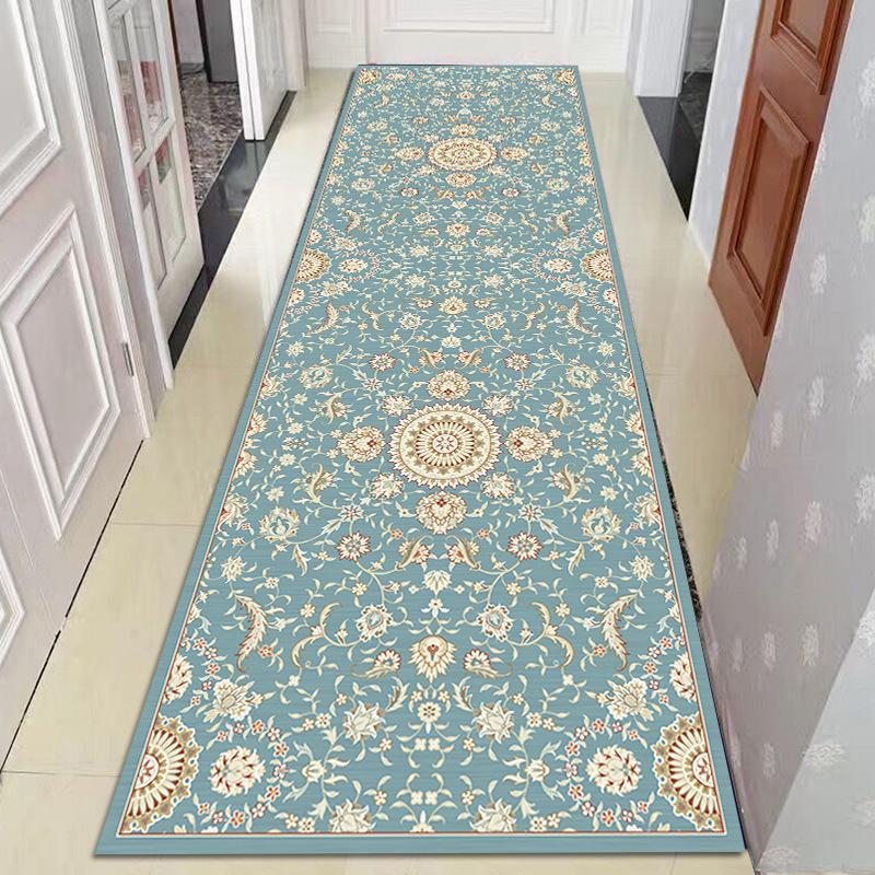 

Gray Leaf Hallway Corridor Carpet Geometric Carpet Living Room Area Rug Doorway Bedroom Kitchen Mat Non-slip Doormat Balcony Rug 40x60cm