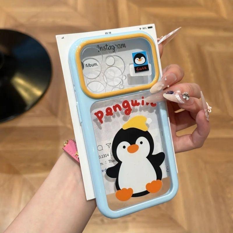 Contrasting color starlight shell cartoon animal for iphone17promax/16pro mobile phone case 14/15/13/16