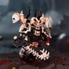 Figure di Space Marine del Caos Calde Armature Intricate CSM Multi-Armi(Lancia/Ascia/Pistola), Legione Nera, Collezionabile Dark Fantasy