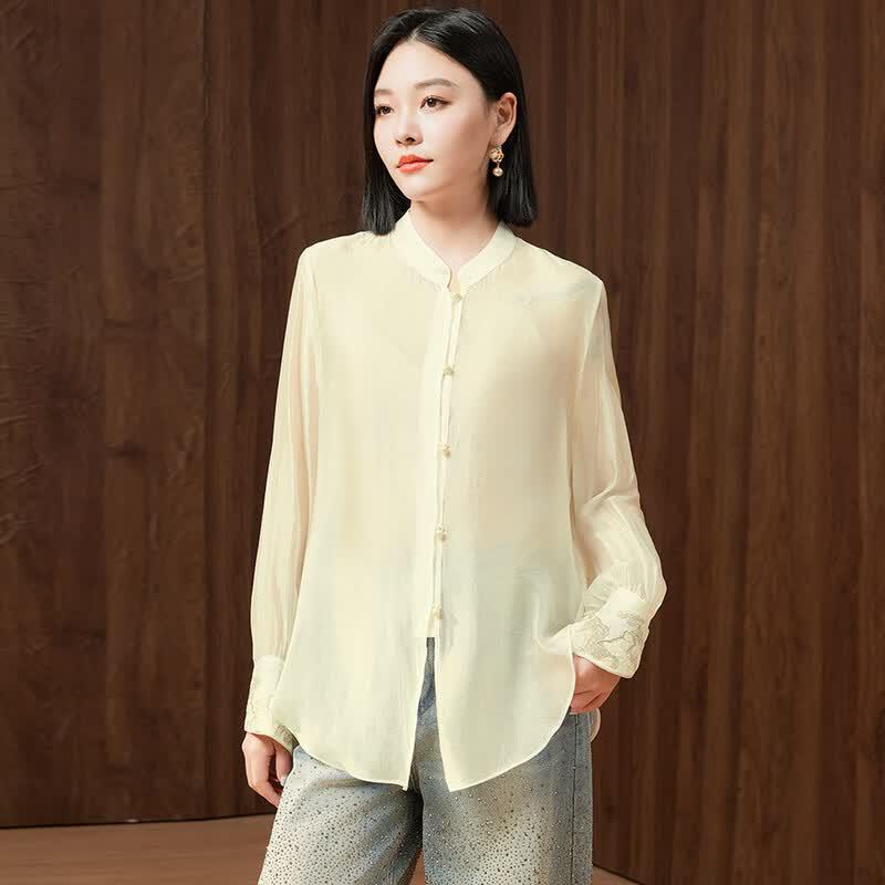 Women's New Chinese Style Thin Casual Shirt