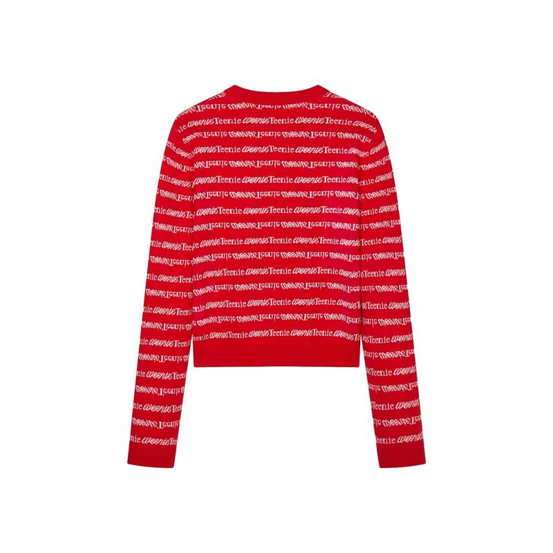 Teenie Weenie Women's Little Bear Letter Knitted Cardigan